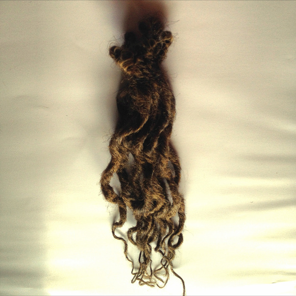 Wavy Curly Dreads Dreadlocks Hair Extensions Brown main image 4